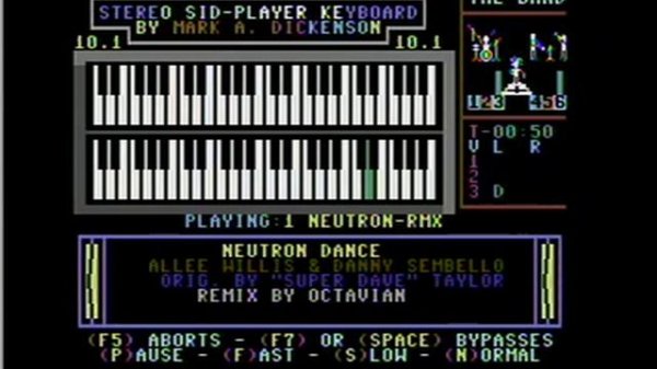 The Pointer Sisters "Neutron Dance" Commodore 64 Stereo Sid Player Keyboard
