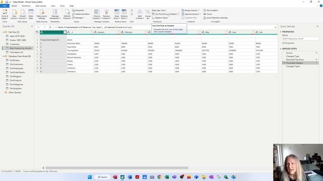 Microsoft Power BI - Level 1 - Video 10 Transform Rows and Columns смотреть онлайн