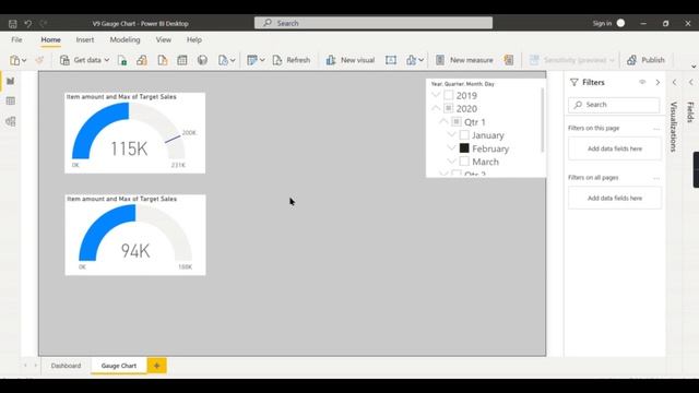 Gauge Chart in Power BI - Visuals with Nags смотреть онлайн