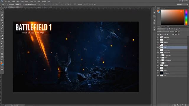 Battlefield 1: Fort de Vaux | 2.5D Parallax | Photoshop | #25 смотреть онлайн
