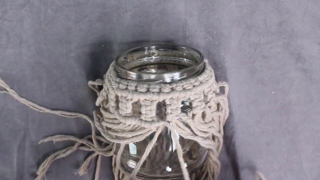 DIY Macrame  Jar  - Jar Decoration Ideas - BusyMommy