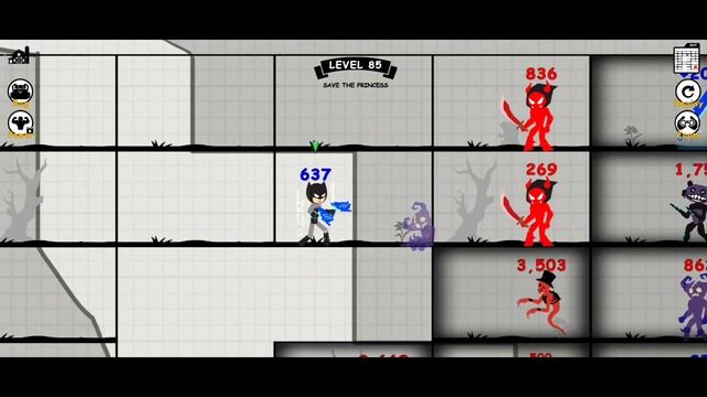 Stick Fight Endless Battle Mobile Game || Level 85 Stickman Defense ios смотреть онлайн