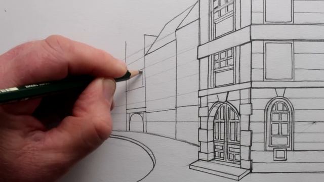 How to Draw Buildings in Perspective: A Street in Edinburgh смотреть онлайн