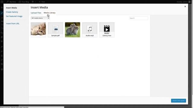How to add an image from Wordpress media library to a post or page Tutorials смотреть онлайн