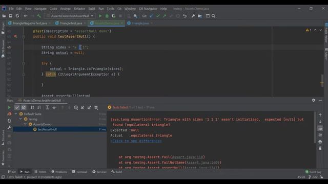 TestNG для QA Auto. assertNull() и assertNotNull() смотреть онлайн