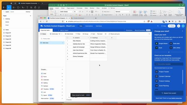 Figma Tutorial: Use Airtable as a Figma text content library смотреть онлайн