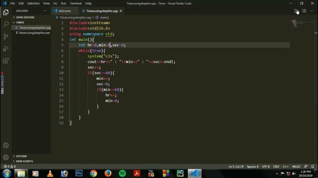 How to make Clock using C++ | Simple Digital clock using C++ | Timer using C++ | Visual Studio Code смотреть онлайн