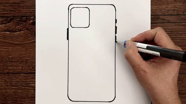 How to Draw iPhone 13 Pro Max - Apple Drawing of iPhone 13 Pro Max - İPhone 13 Pro Max Nasıl Çizili смотреть онлайн