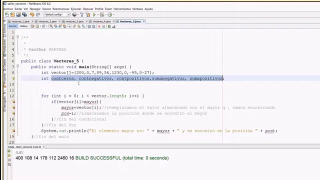 TALLER DE VECTORES RESUELTO EN JAVA смотреть онлайн