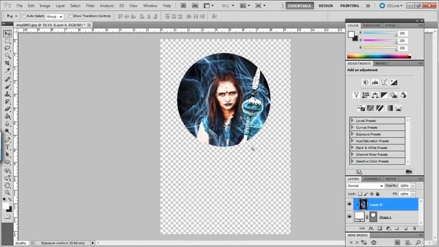 Adobe Photoshop Clipping Mask Tutorial смотреть онлайн
