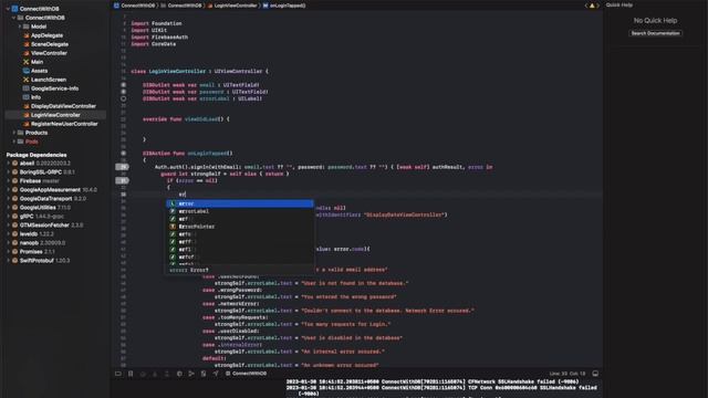 Authentication in Firebase using Swift Error Handling - Part2 | Swift Tutorials | FIREBASE and XCOD смотреть онлайн