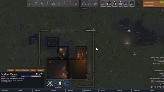 RIMWORLD Attack on a pirate outpost смотреть онлайн