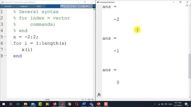 Creating a for loop in MATLAB | How to Use for Loop in MATLAB | Nested for Loop MATLAB смотреть онлайн