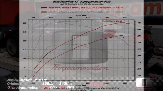 Audi A5 2.0 tdi 170: 165@202ch reprogrammation moteur stage1 (downpipe defap) смотреть онлайн