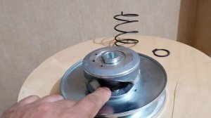 Ведомый шкив вариатора Форвард. Правильный преднатяг пружины.