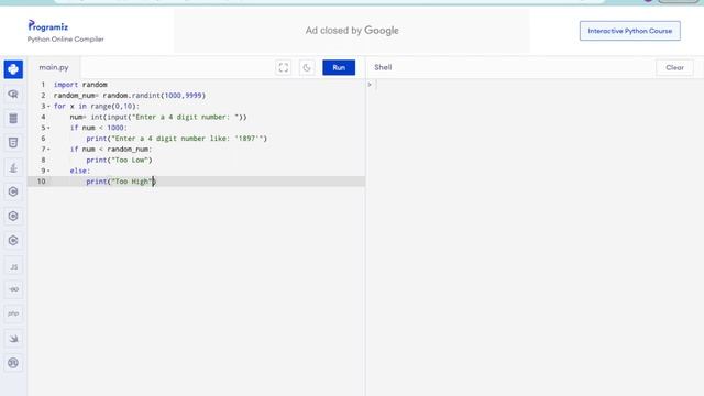Number Guessing Game Python смотреть онлайн