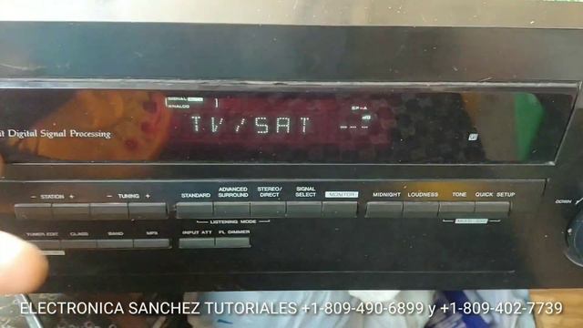 amplificador pioneer VSX-D411 prende y se apaga AMP EER en el displey смотреть онлайн