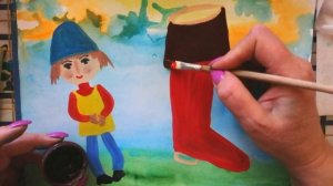 Как нарисовать сказку "Мальчик с пальчик"