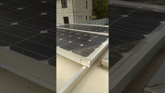 Установка солнечных панелей на крышу каравана, прицепа дачи смотреть онлайн