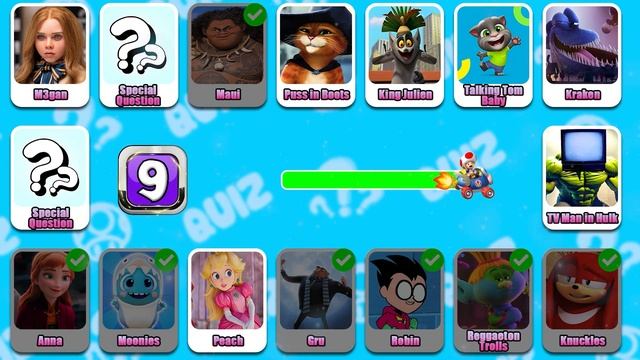 Guess Who's Dancing ?? || Reggaeton Trolls, TV Man in Hulk , Puss in Boots, Talking Tom Baby, Mario смотреть онлайн