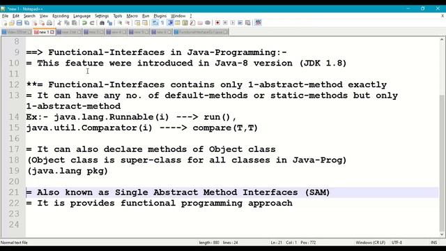 Java Functional Interfaces|| Java Interfaces with Single Abstract Method|| Interfaces in Java|| #32 смотреть онлайн