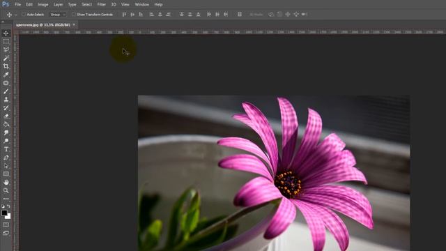 Упражнение 1.3. Установка горизонтальной и вертикальной линейки AdobePhotoshop смотреть онлайн