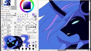 Humanization Nightmare Moon - MLP Speedpaint