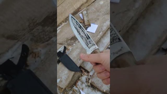Разделочный кизлярский нож Варан из стали 65х13 смотреть онлайн