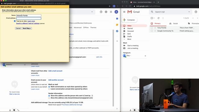 How To Setup Google Domains Email Forwarding (email alias tutorial) смотреть онлайн
