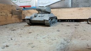 не очень удачный обстрел танка т-34-85