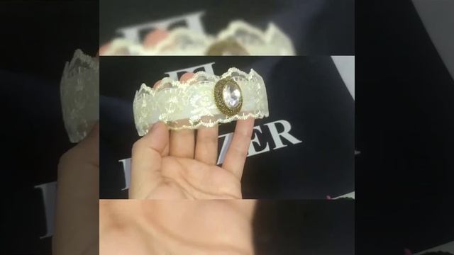 Кружевной ободок с камнем смотреть онлайн