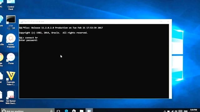 oracle dba training online how to connect database using slq command line смотреть онлайн