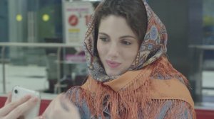 Платок шерстяной с шелковой бахромой "Праздничный город", вид 3