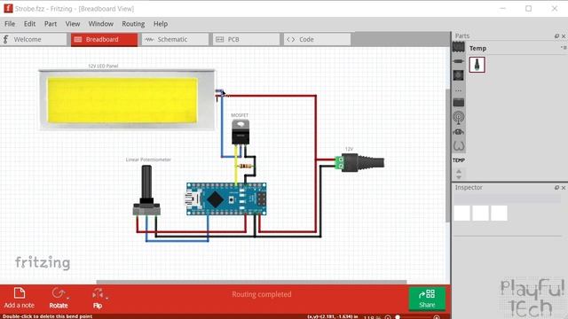 Arduino LED Strobe Light смотреть онлайн