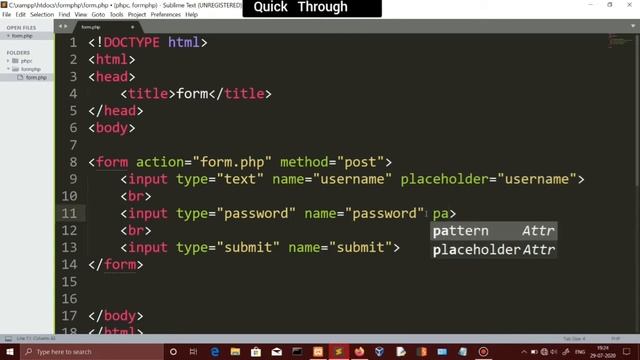 25 how to create an form in php tamil | session 25 check the submit | Quick Through смотреть онлайн