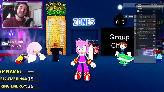 How to get RIDERS AMY and TREASURE HUNTER KNUCKLES BADGES in SONIC RP+ ALPHA (Roblox) смотреть онлайн