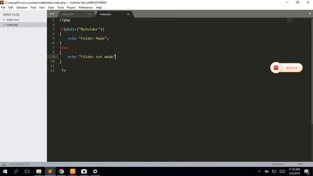 How to make folder in using PHP смотреть онлайн