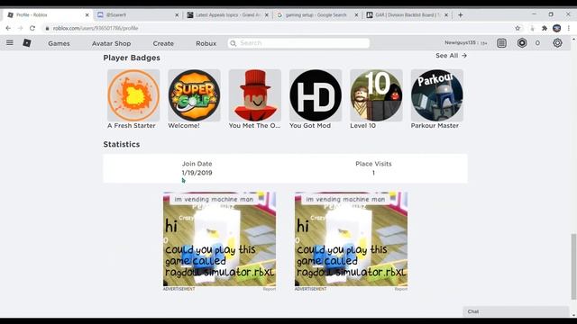 How to see someone's account age (ROBLOX) смотреть онлайн