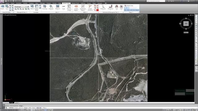 AutoCAD Raster Design - Stitching and Cropping смотреть онлайн