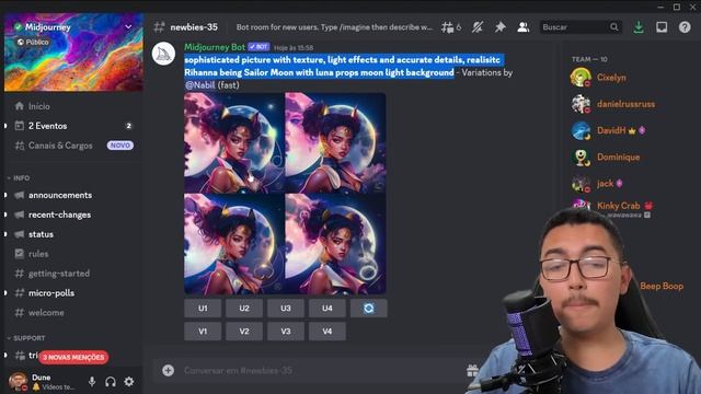 Como Usar MIDJOURNEY de GRAÇA e ILIMITADO no Discord!! (BlueWillow AI) смотреть онлайн