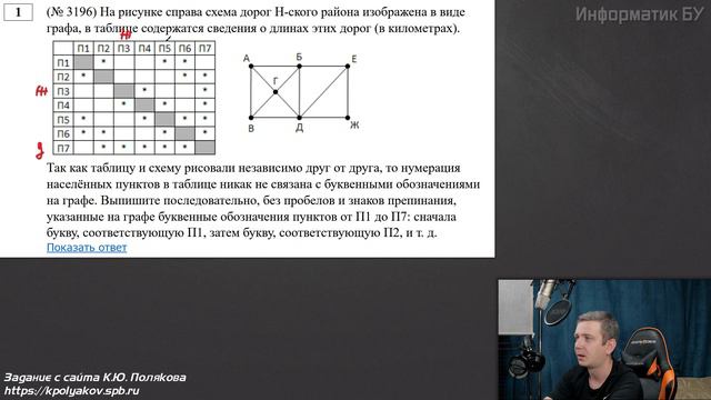 Задание №3196 с сайта К.Ю. Полякова. РАЗБОР. ЕГЭ по информатике. смотреть онлайн