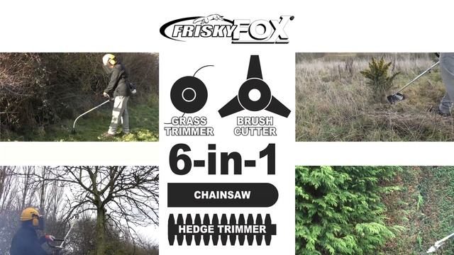 Frisky Fox Electric Start 6in1 Garden Multi Tool смотреть онлайн