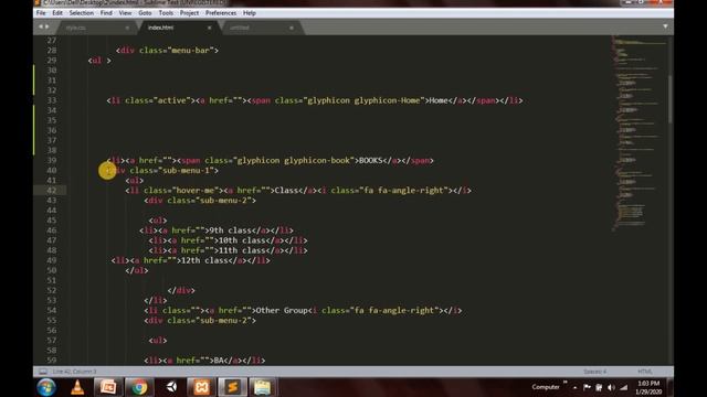Web Development Lecture No 6 -Create Menu Bar -CSS -Part 2-BY VR-VU смотреть онлайн