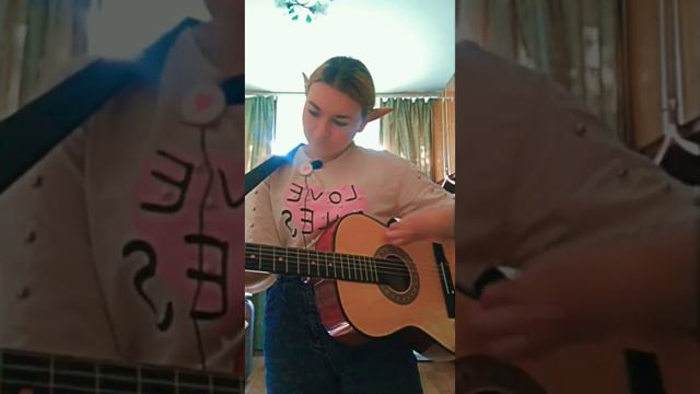 ,,Восьмиклассница‘‘ Виктора Цоя в моём исполнении (´ . .̫ . `) смотреть онлайн