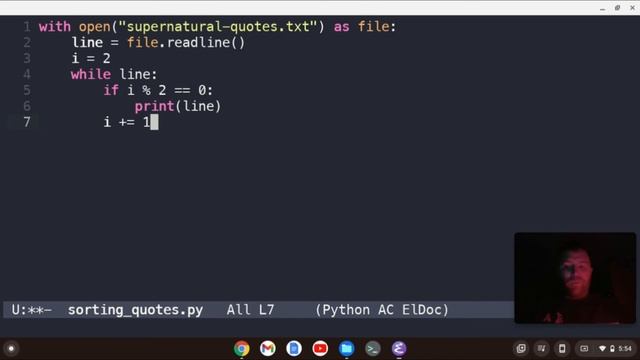 Python, Emacs, Dracula, and Sorting Supernatural Quotes смотреть онлайн