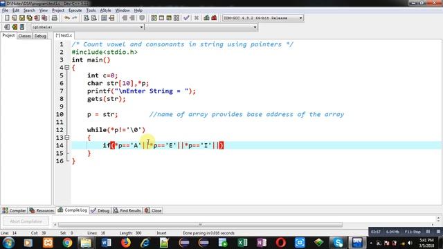 Count vowel and consonants in string using pointer in c programming | by Sanjay Gupta смотреть онлайн
