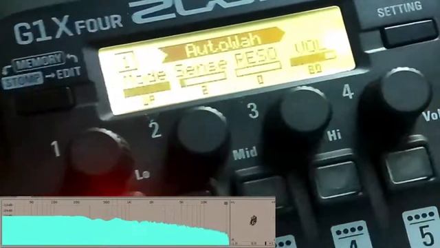 Zoom G1X Four Autowah guitar synth смотреть онлайн
