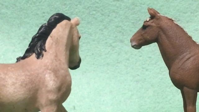 Басня ворона и лисица с лошадьми шляйх/schleich смотреть онлайн