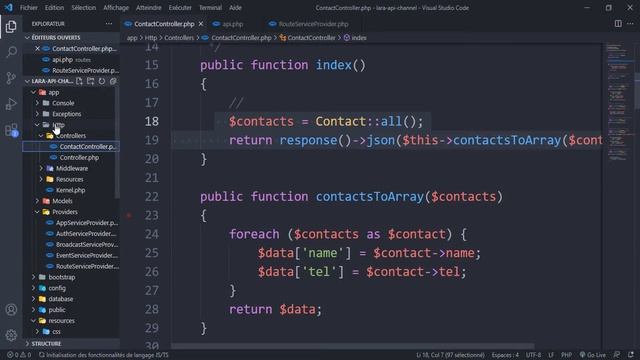 Laravel 8 darija from zero to hero -51- (laravel api development (resource collection)) смотреть онлайн