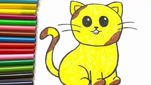Как нарисовать рисунок / Кошка и Собака / Простой рисунок смотреть онлайн